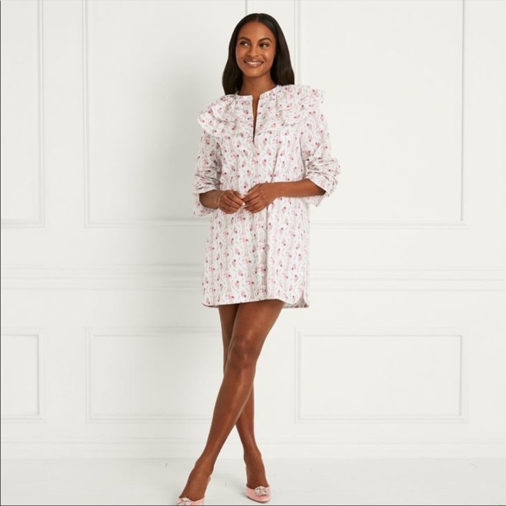 NWT Hill House Colette Dress in Pink Vine Stripe